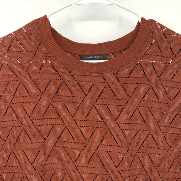 Banana Republic Geo Lace Pullover Sweatshirt Top - Picture 4 of 9